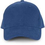 Kup 6 paneles organikus pamut baseballsapka, Royal Blue, U (KP134RO-U)