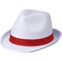 Trilby kalap, fehér/piros